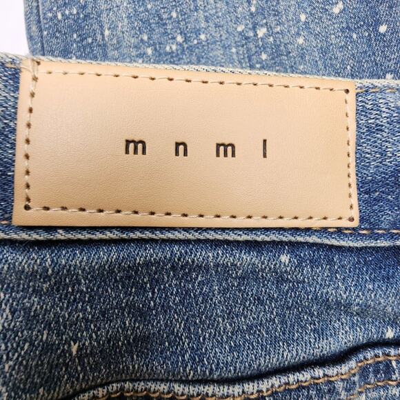 MNML Bleach Distressed Skinny Jeans Mens Size‎ 29 - Picture 10 of 11